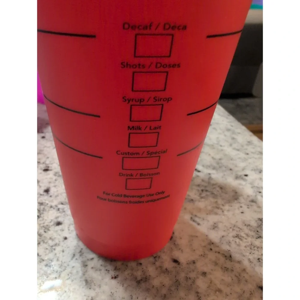 Starbucks 24oz Reusable Cold Cups Set of 5 Color Changing Cups W/ Lids & Straws